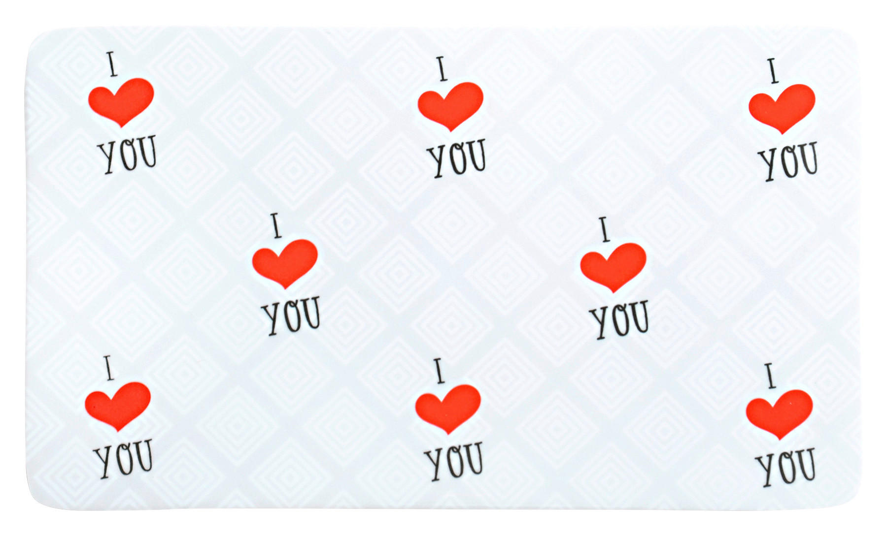 Schneidbrett Frühstücksbrettchen_Valentinstag - weiß (23,50/14,00/0,40cm)