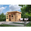 Karibu Gartenhaus Felipo 1 natur B/H/T: ca. 242x217x211 cm Felipo 1 - natur (242,00/217,00/211,00cm) - Karibu