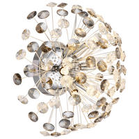 GLOBO LED-Wandleuchte Rauch Chrom Metall D: ca. 40 cm G9 6 Brennstellen KATRINA - Chrom/Rauch (40,00cm) - GLOBO