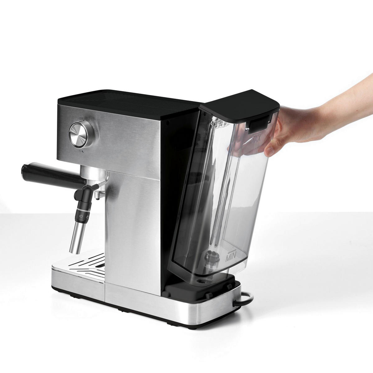 Polti Polti Espresso- und Cappuccinomaschine P10S silber Stahl B/H/T: ca. 13x30,5x30,5 cm COFFEA - silber (13,00/30,50/30,50cm) - Polti