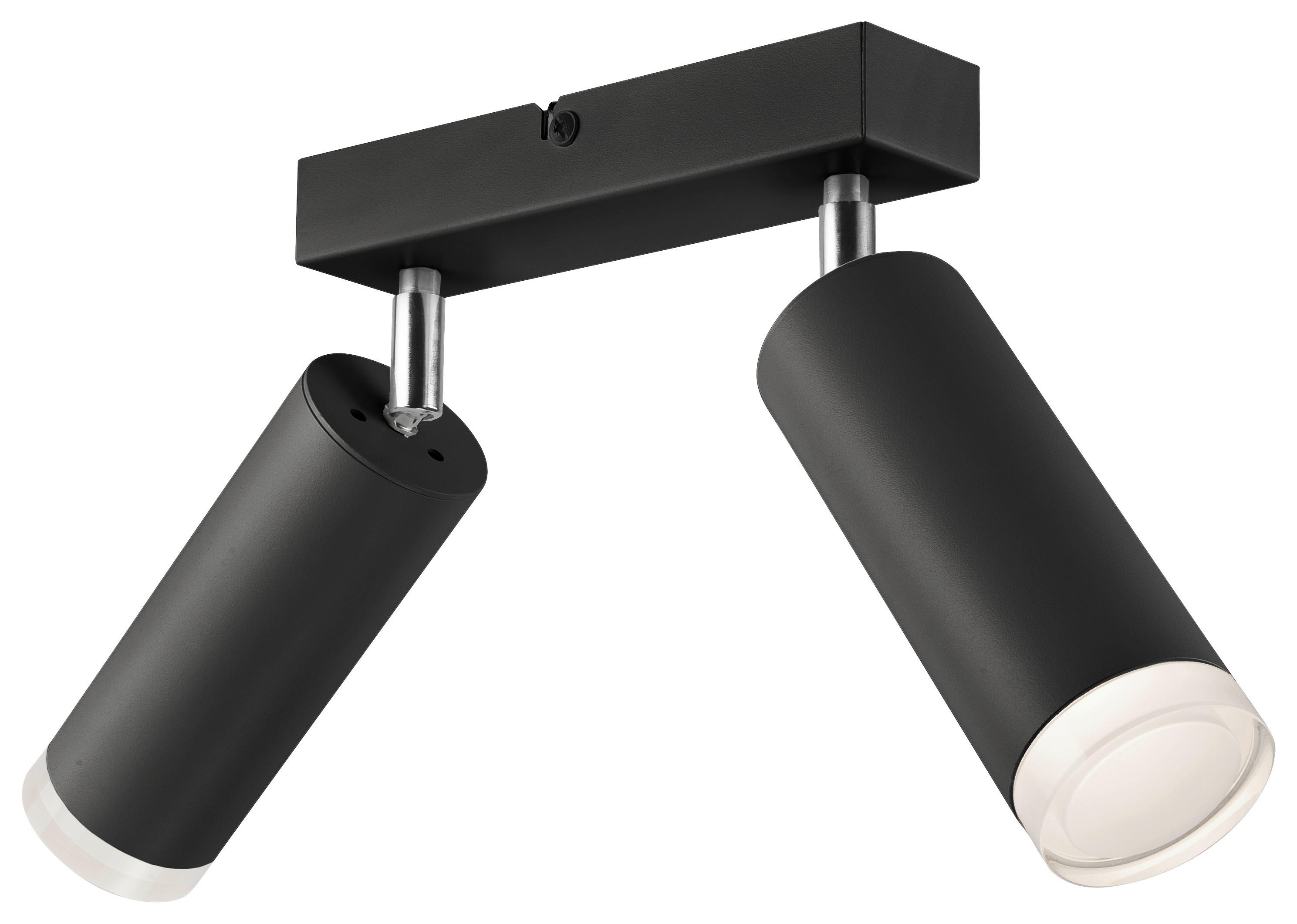 Lamkur Hängeleuchte schwarz Aluminium Acryl Stahl B/H/L: ca. 31x17x31 cm E27 2 Brennstellen Felix - schwarz (31,00/31,00/17,00cm) - Lamkur