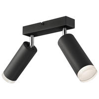 Lamkur Hängeleuchte schwarz Aluminium Acryl Stahl B/H/L: ca. 31x17x31 cm E27 2 Brennstellen Felix - schwarz (31,00/31,00/17,00cm) - Lamkur