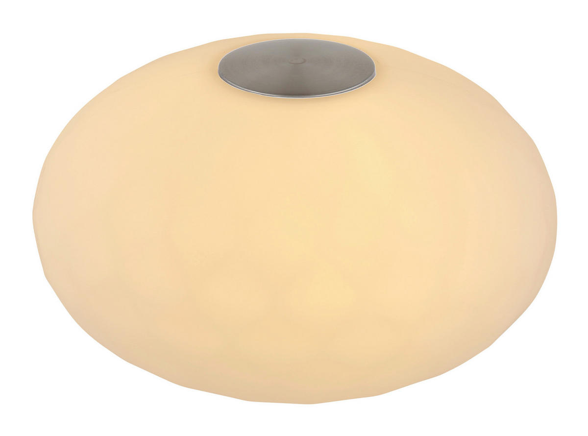 GLOBO LED-Tischleuchte LEALA 28068 schwarz weiß Kunststoff H/D: ca. 11,7x20 cm 6 Brennstellen LEALA - weiß/schwarz (20,00/11,70cm) - GLOBO