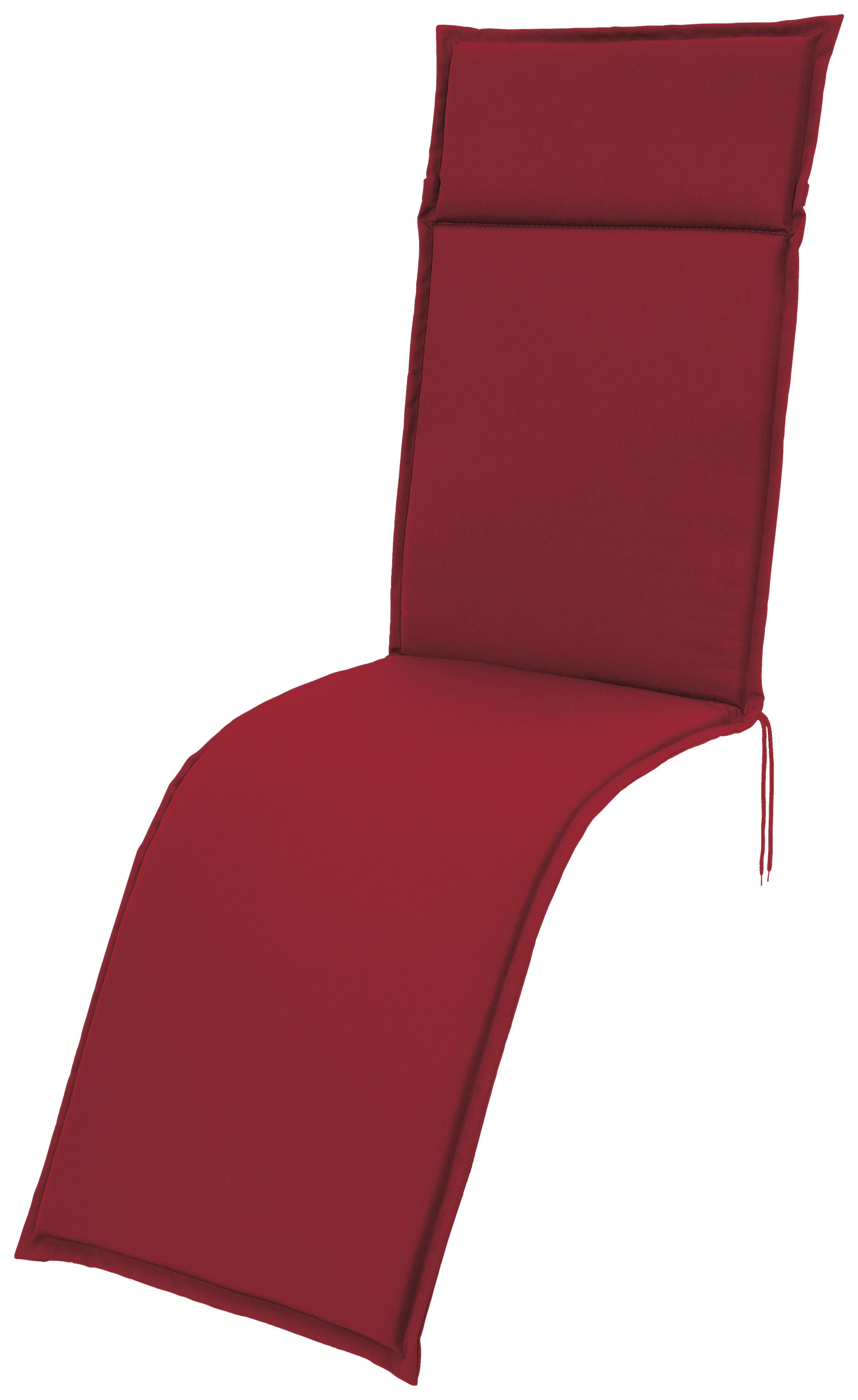 Relaxauflage rot Polyester B/H/L: ca. 50x4,5x174 cm