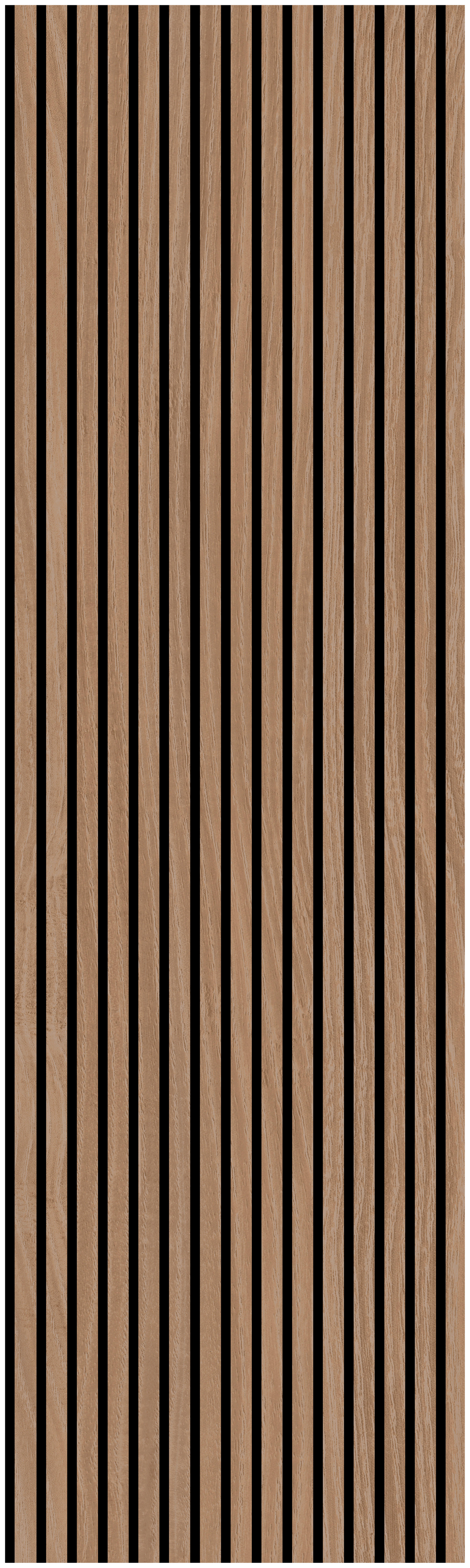 Wand-und Akustikpaneel braun L/B/H: ca. 244x60x1 cm pro Stück Akustikpaneel 244x60 Oiled Oak - braun (244,00/60,00/1,00cm)