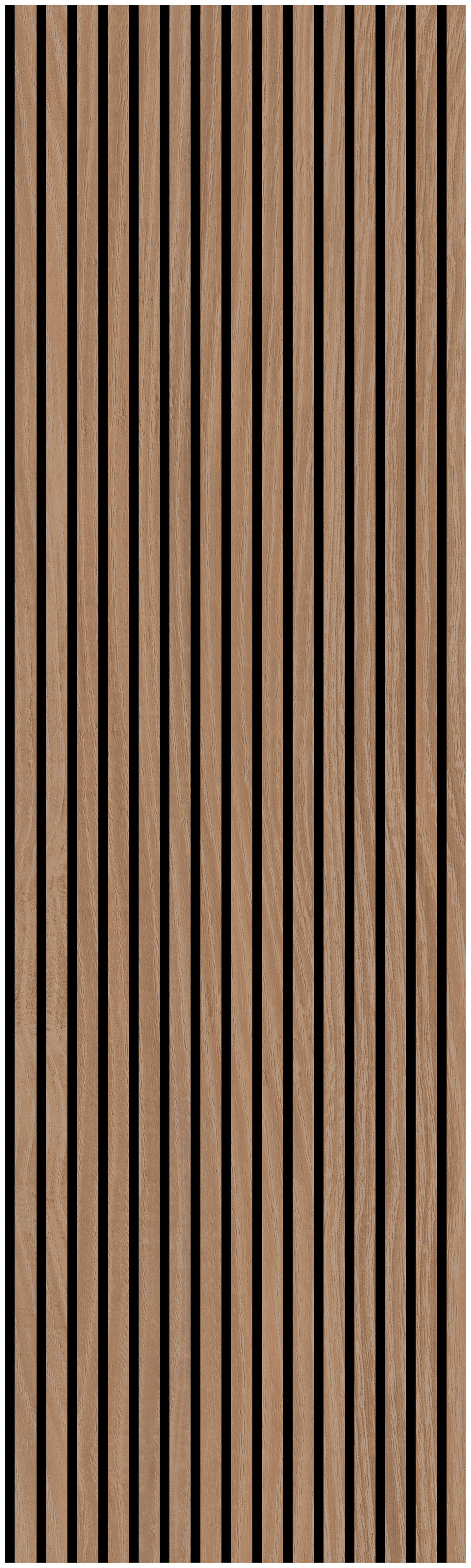 Wand-und Akustikpaneel braun L/B/H: ca. 244x60x1 cm pro Stück Akustikpaneel 244x60 Oiled Oak - braun (244,00/60,00/1,00cm)