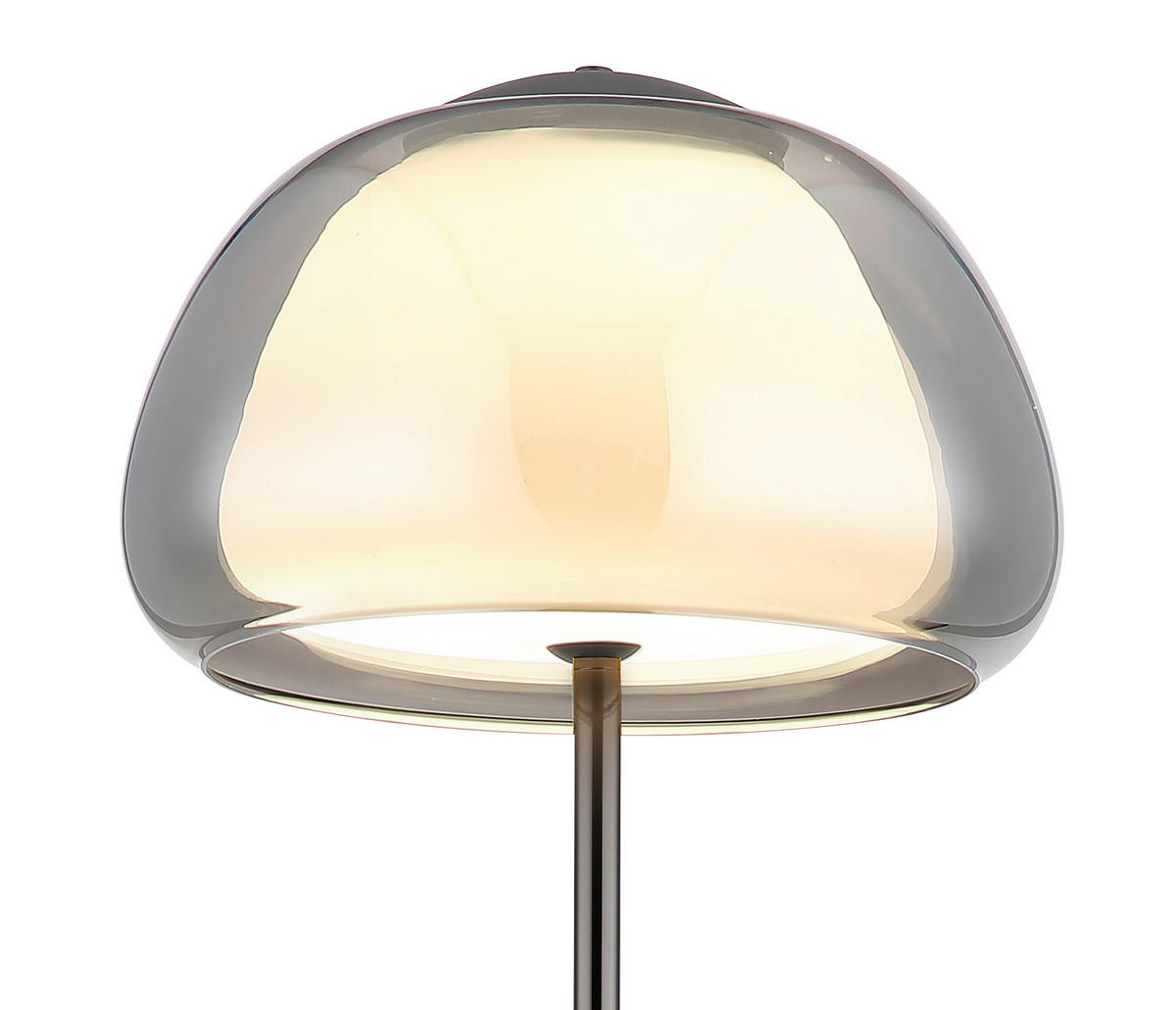 GLOBO Stehleuchte Chrom schwarz Metall Glas B/H/L: ca. 44x37x44 cm Stehleuchte-Avila - schwarz/Chrom (44,00/44,00/37,00cm) - GLOBO