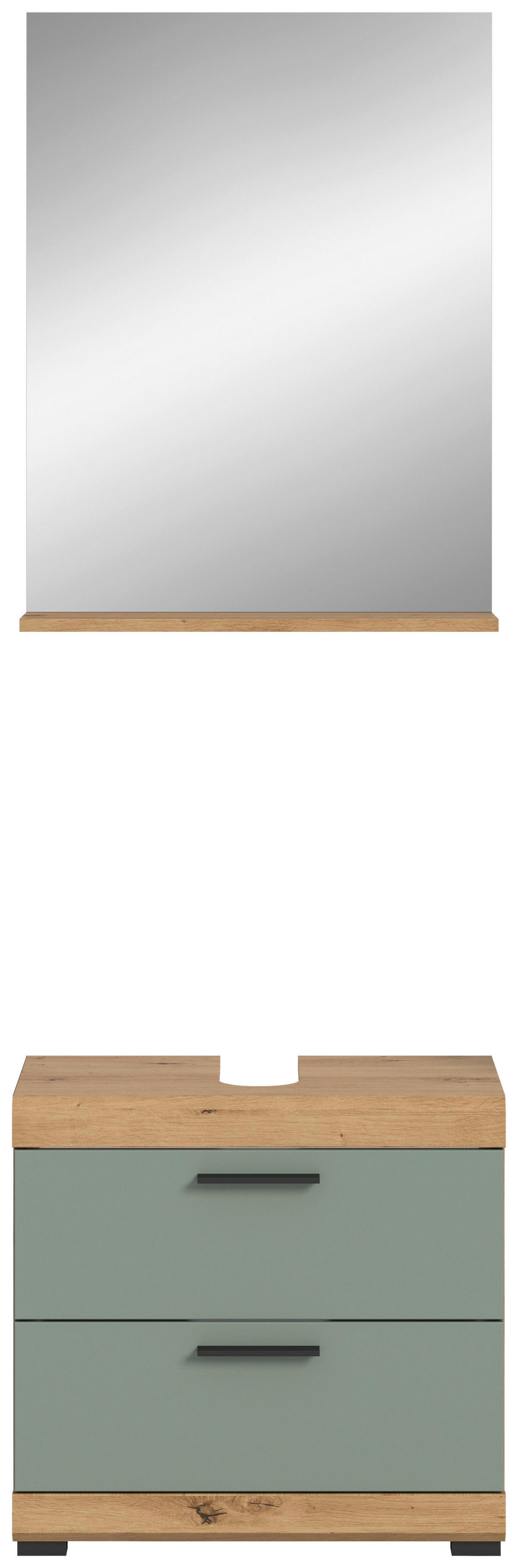 Badezimmer-Set Scout Eiche Artisan Nachbildung salbei Nachbildung B/H/T: ca. 60x191x37 cm Scout - Eiche/salbei (60,00/191,00/37,00cm) - xonox.home