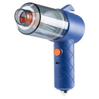 CLEANmaxx Akku-Handstaubsauger blau orange B/H/L: ca. 7x16,5x20 cm Akku-Handstaubsauger_6tlg. - blau/orange (20,00/7,00/16,50cm) - CLEANmaxx