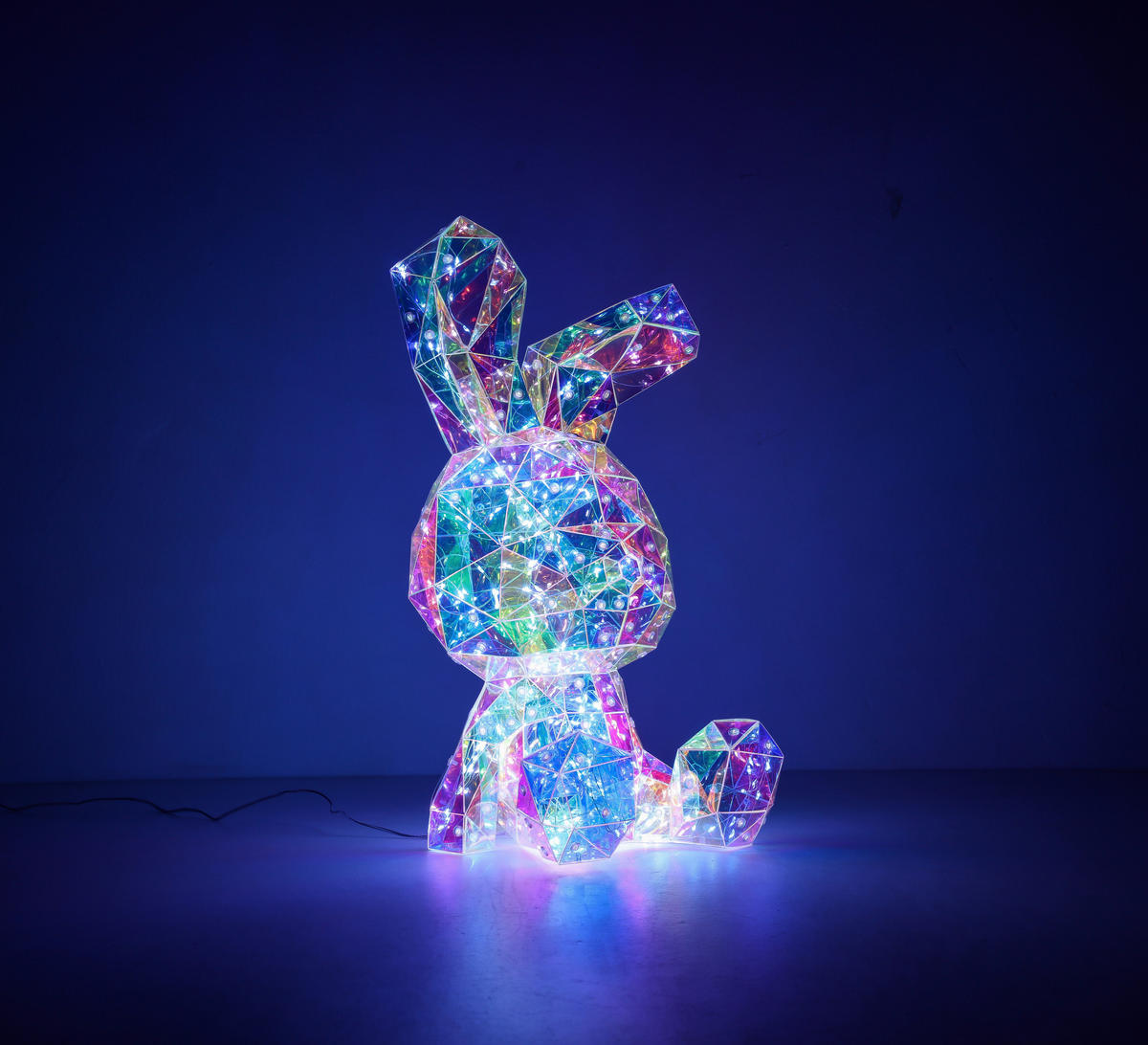 Nolo LED-Dekoleuchte transparent B/H/L: ca. 20x20x41 cm LED-Dekoleuchte_Hase - transparent (41,00/20,00/20,00cm) - Nolo