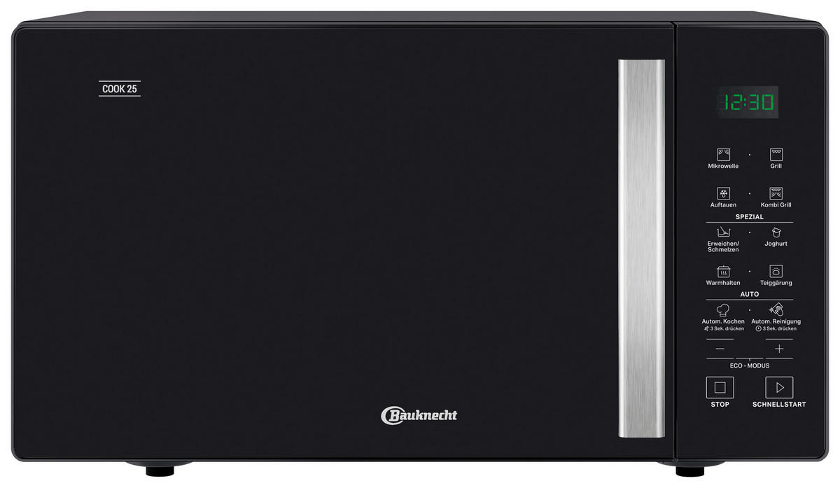 Bauknecht Mikrowelle mit Grill MWK 253 B schwarz Metall B/H/L: ca. 41,9x28,1x48,3 cm Mikrowelle_Bauknecht MWK 253 B - schwarz (48,30/41,90/28,10cm) - Bauknecht