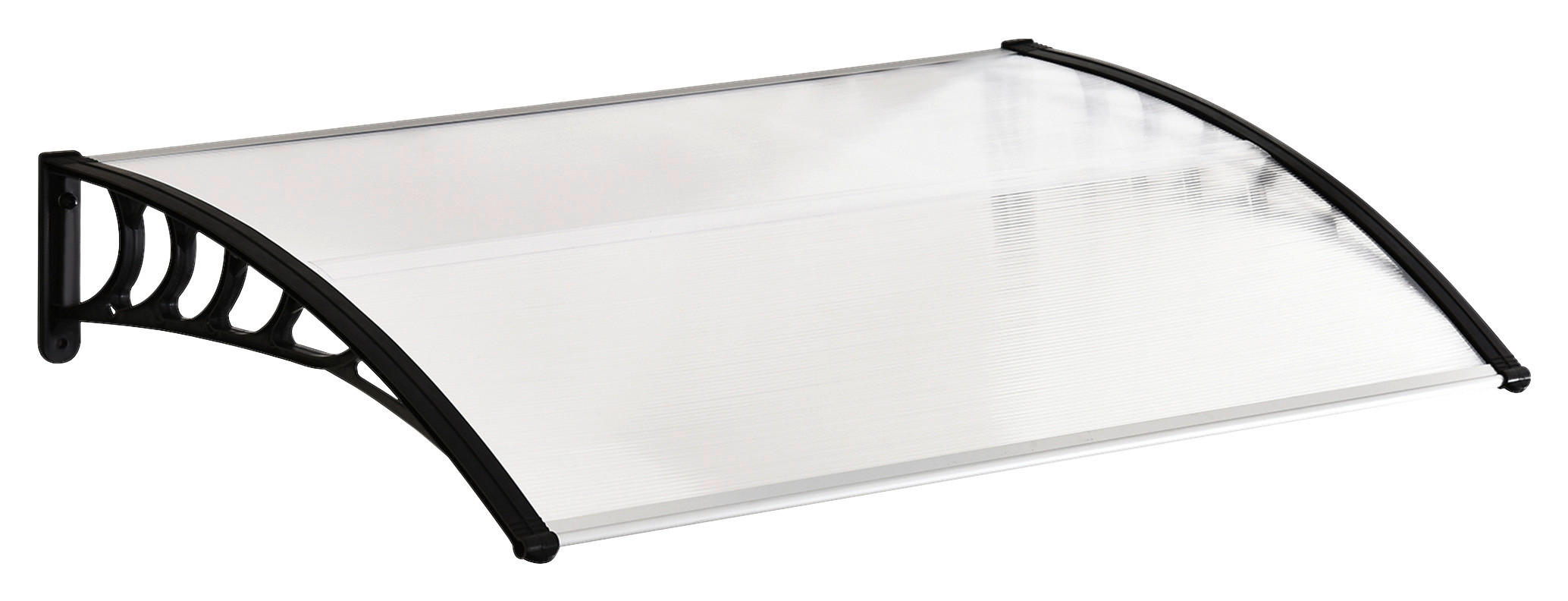 Outsunny Vordach weiß B/H/L: ca. 150x90x25 cm Vordach - weiß (25,00/150,00/90,00cm) - Outsunny