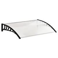 Outsunny Vordach weiß B/H/L: ca. 150x90x25 cm Vordach - weiß (25,00/150,00/90,00cm) - Outsunny