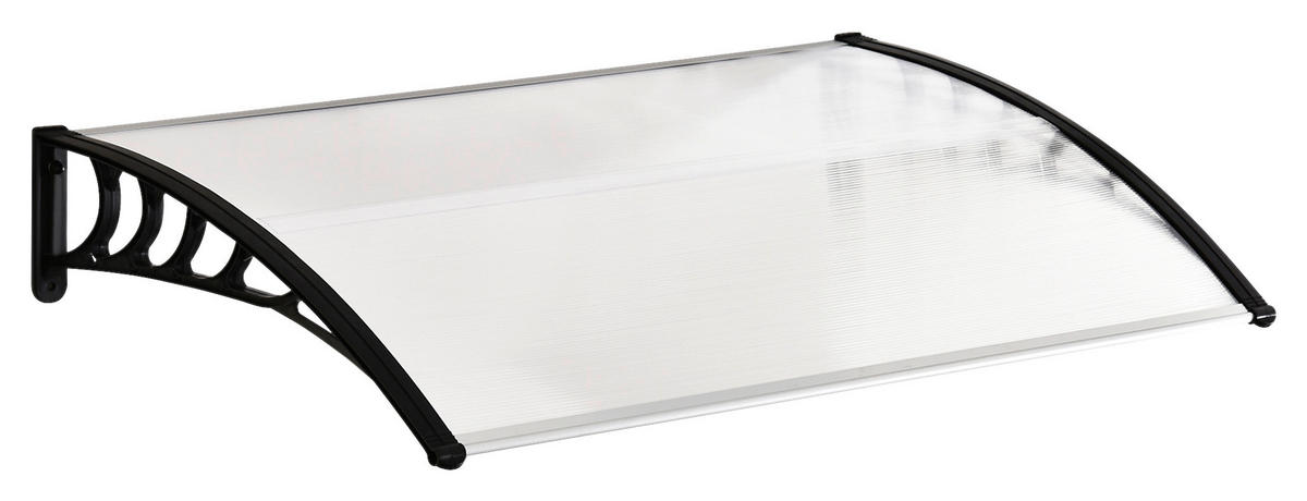 Outsunny Vordach weiß B/H/L: ca. 150x90x25 cm Vordach - weiß (25,00/150,00/90,00cm) - Outsunny