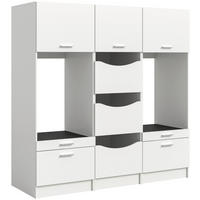 Waschmaschinenumbauschrank Free weiß B/H/T: ca. 192x195x68 cm Free - weiß (192,00/195,00/68,00cm) - xonox.home