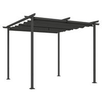 Outsunny Pergola dunkelgrau Metall B/H/L: ca. 300x227x300 cm Pergola - dunkelgrau (300,00/300,00/227,00cm) - Outsunny