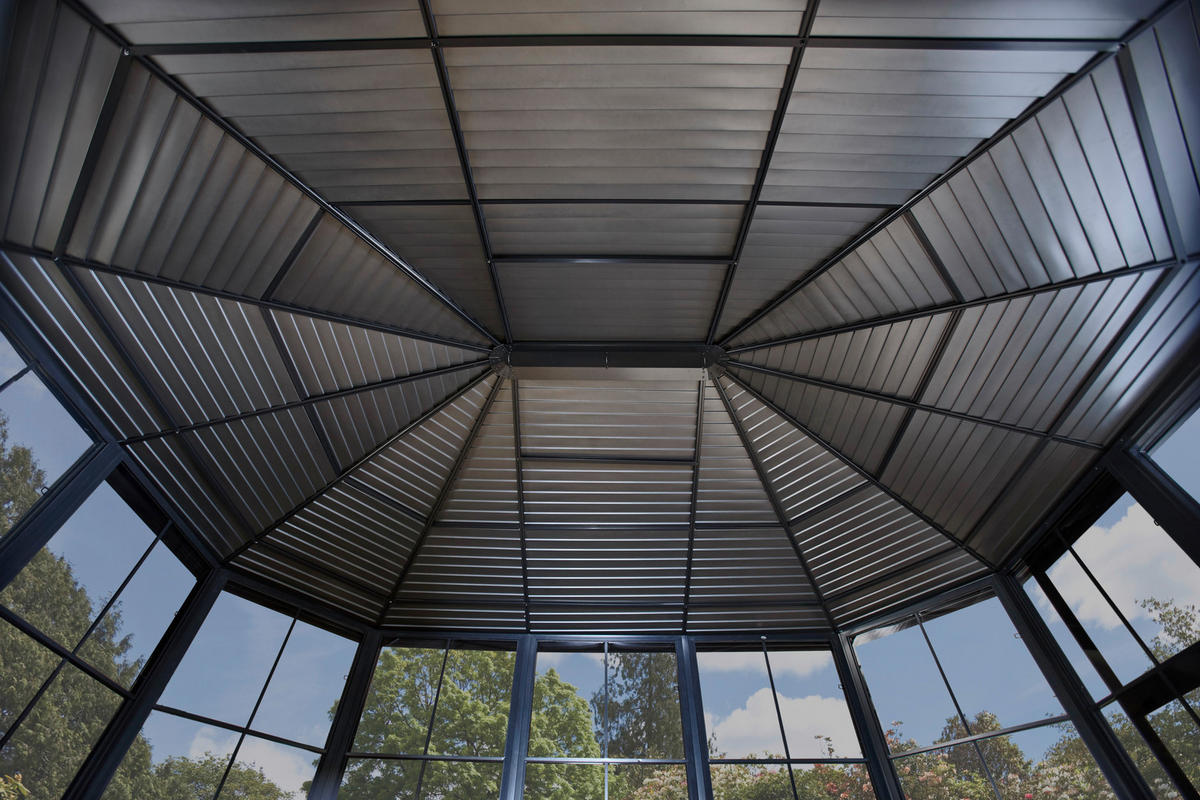 Sojag Kaltwintergarten Charleston anthrazit Aluminium B/H/T: ca. 594x281x384 cm Charleston - anthrazit (594,00/281,00/384,00cm) - Sojag
