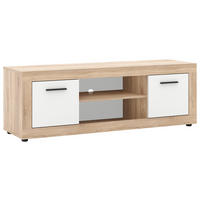 TV-Lowboard LUNA 2D Eiche Sonoma Nachbildung weiß matt B/H/T: ca. 140x40x40 cm LUNA 2D - Eiche/weiß (140,00/40,00/40,00cm) - WIPMEB
