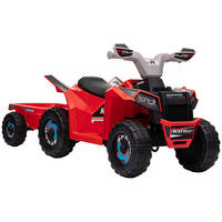 HOMCOM Kinder Elektrofahrzeug schwarz B/H/L: ca. 41,5x48,5x106 cm Kinder Elektrofahrzeug - rot/schwarz (106,00/41,50/48,50cm) - HOMCOM