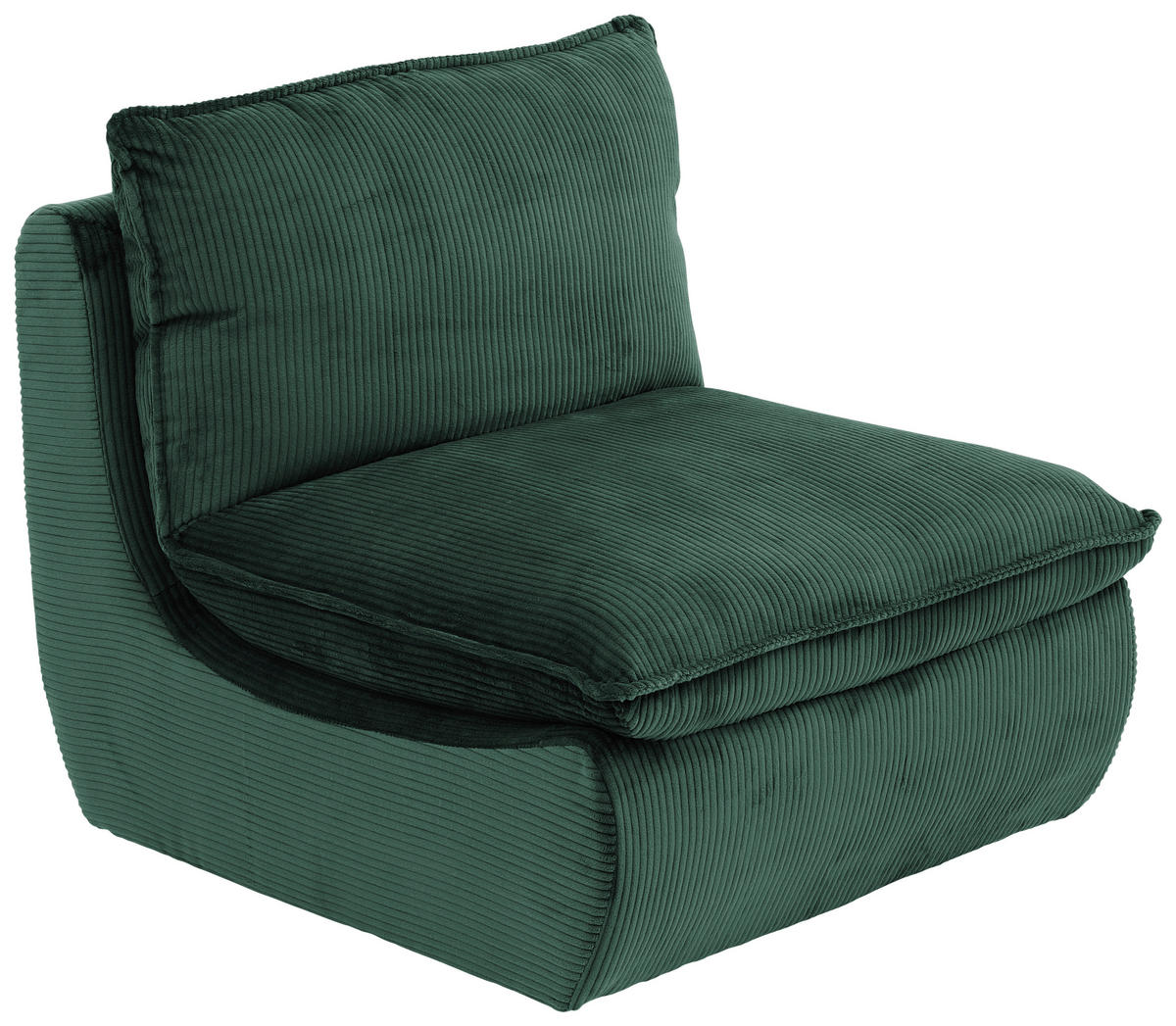 Sessel Rhodos grün Microfaser B/H/T: ca. 74x77x87 cm Rhodos - grün (74,00/77,00/87,00cm) - Hela