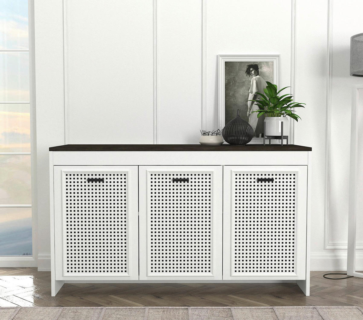 Sideboard Done weiß Rebab B/H/T: ca. 120x75x45 cm Done - Rebab/weiß (120,00/75,00/45,00cm) - moebel17