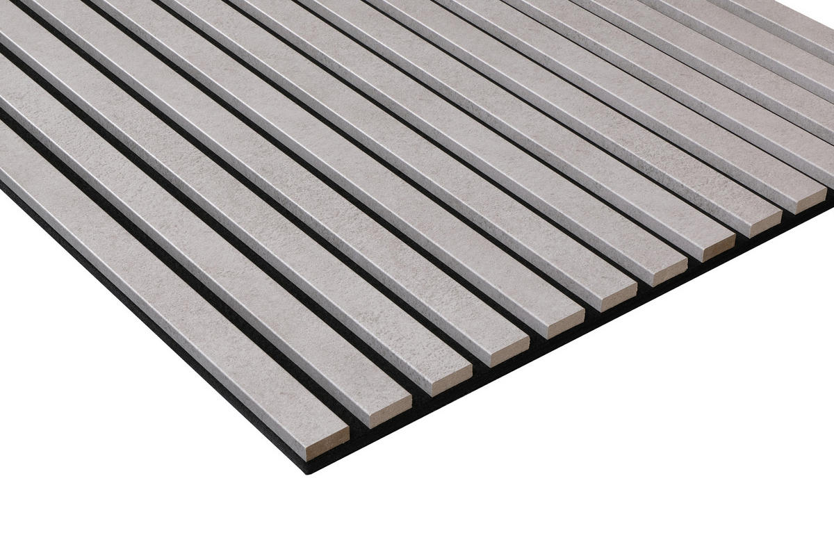Wand- und Akustikpaneel Beton L/B/H: ca. 240x56,1x1,9 cm pro Stück Akustikpaneel 240x56 Betonoptik - Beton (240,00/56,10/1,90cm)
