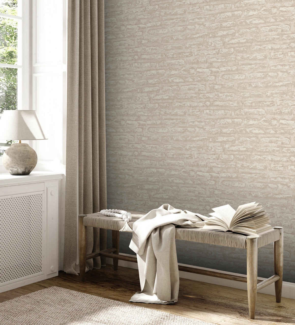 A.S.Creation Vliestapete Attractive 2 Steine hellbraun B/L: ca. 53x1005 cm Attractive 2 - hellbraun (53,00/1005,00cm) - A.S.Creation