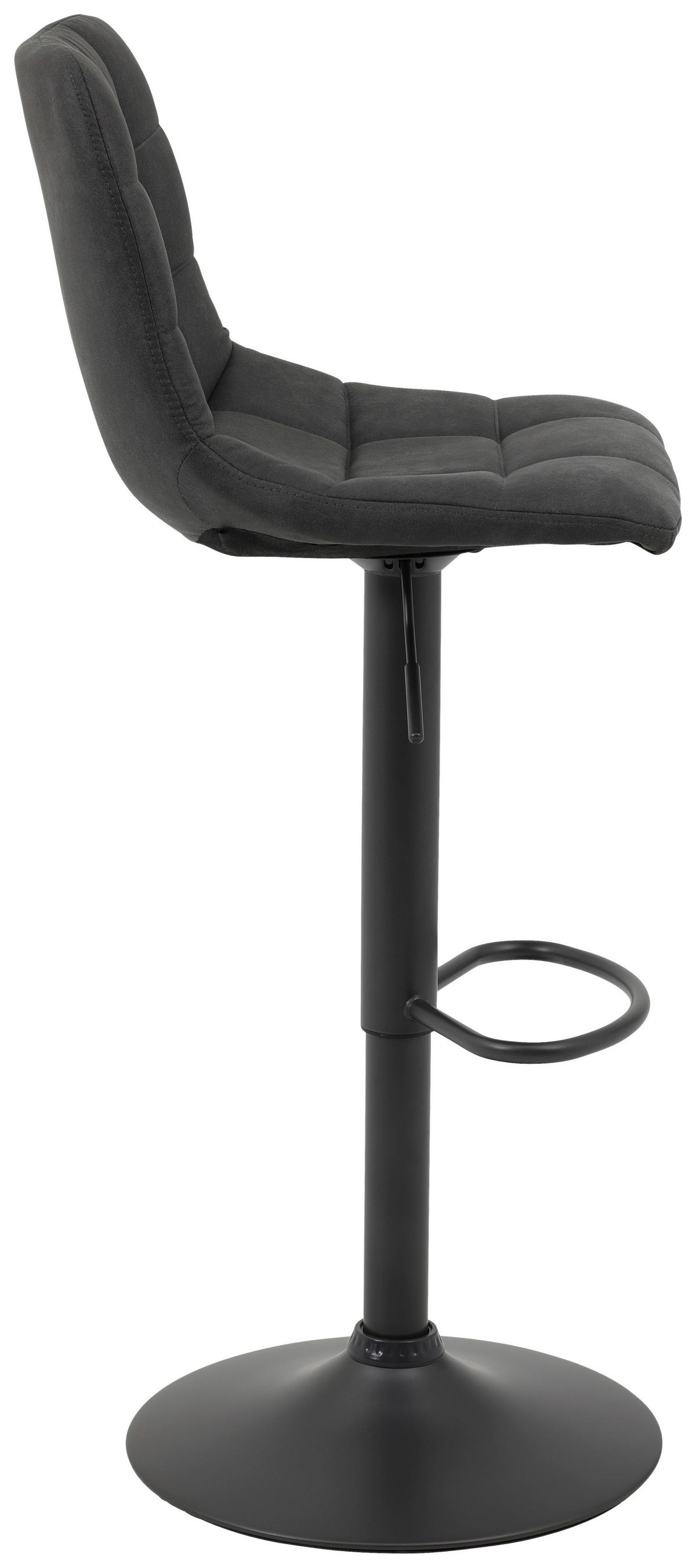 Barhocker Yvonne 2er Set anthrazit Vintage Microfaser B/H/T: ca. 43x113x44 cm Yvonne 2er Set - anthrazit/grau (43,00/113,00/44,00cm) - Hela