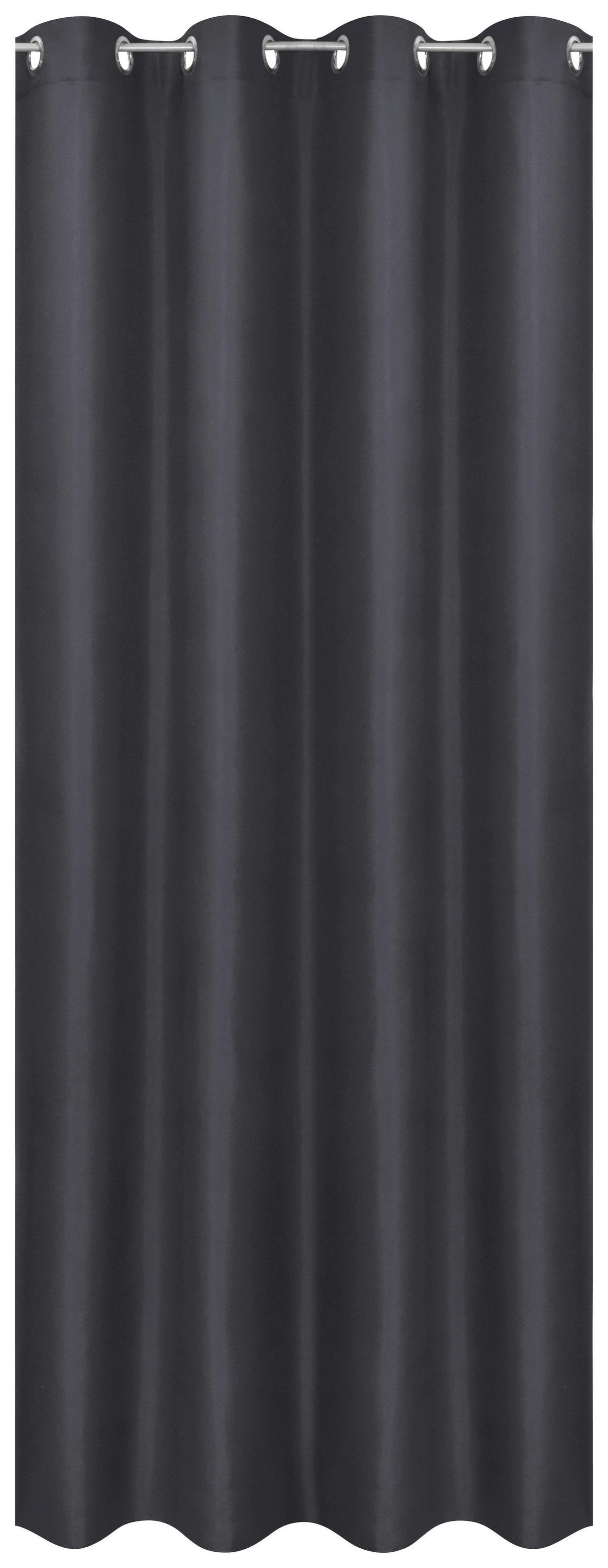 POCOline Ösenvorhang Barnaby schwarz B/L: ca. 140x235 cm Barnaby - schwarz (140,00/235,00cm) - POCOline