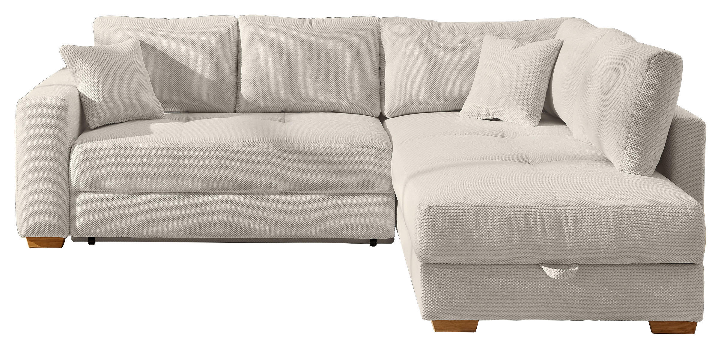 Funktionsecke hellbeige Kord B/H/T: ca. 257x85x206 cm Sunset_Funktionsecke - Eiche/hellbeige (257,00/85,00/206,00cm)