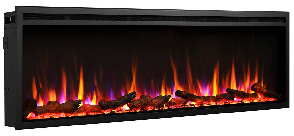 Balderia Elektrischer-Kamin Atlanta EF288B schwarz B/H/L: ca. 14,7x48x152,4 cm Elektro-Kamin Atalanta 60" - schwarz (152,40/14,70/48,00cm) - Balderia