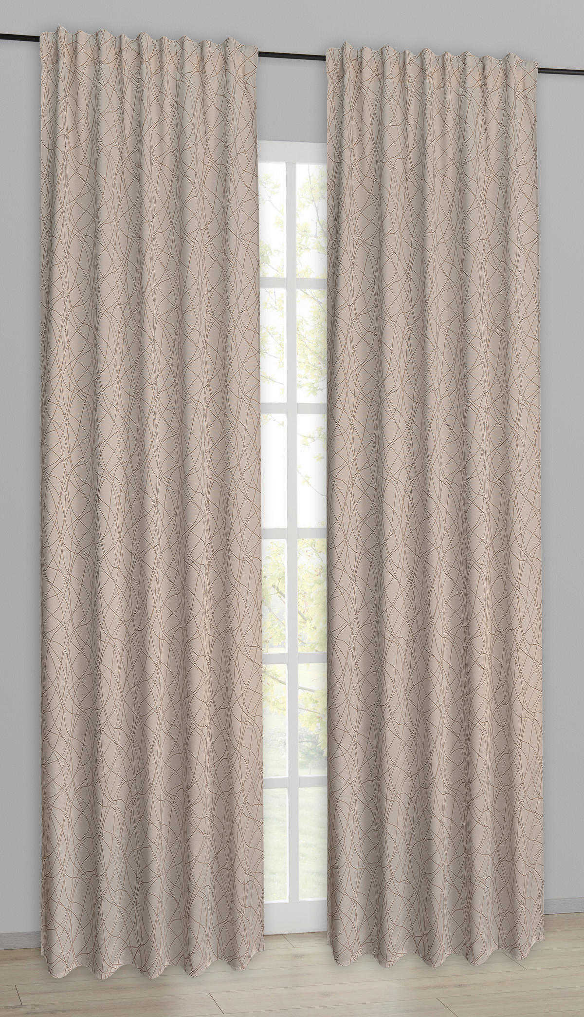 Kombivorhang Doreen beige B/L: ca. 135x245 cm Doreen - beige (135,00/245,00cm)