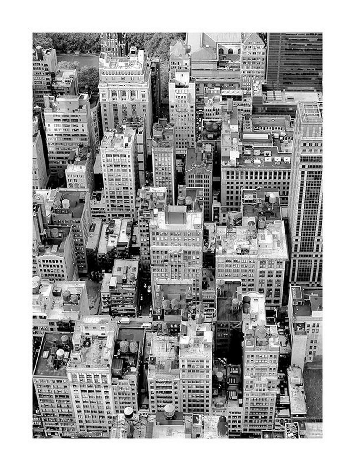 Komar Poster Roof Top Stadt B/L: ca. 30x40 cm Roof Top - (30,00/40,00cm) - Komar