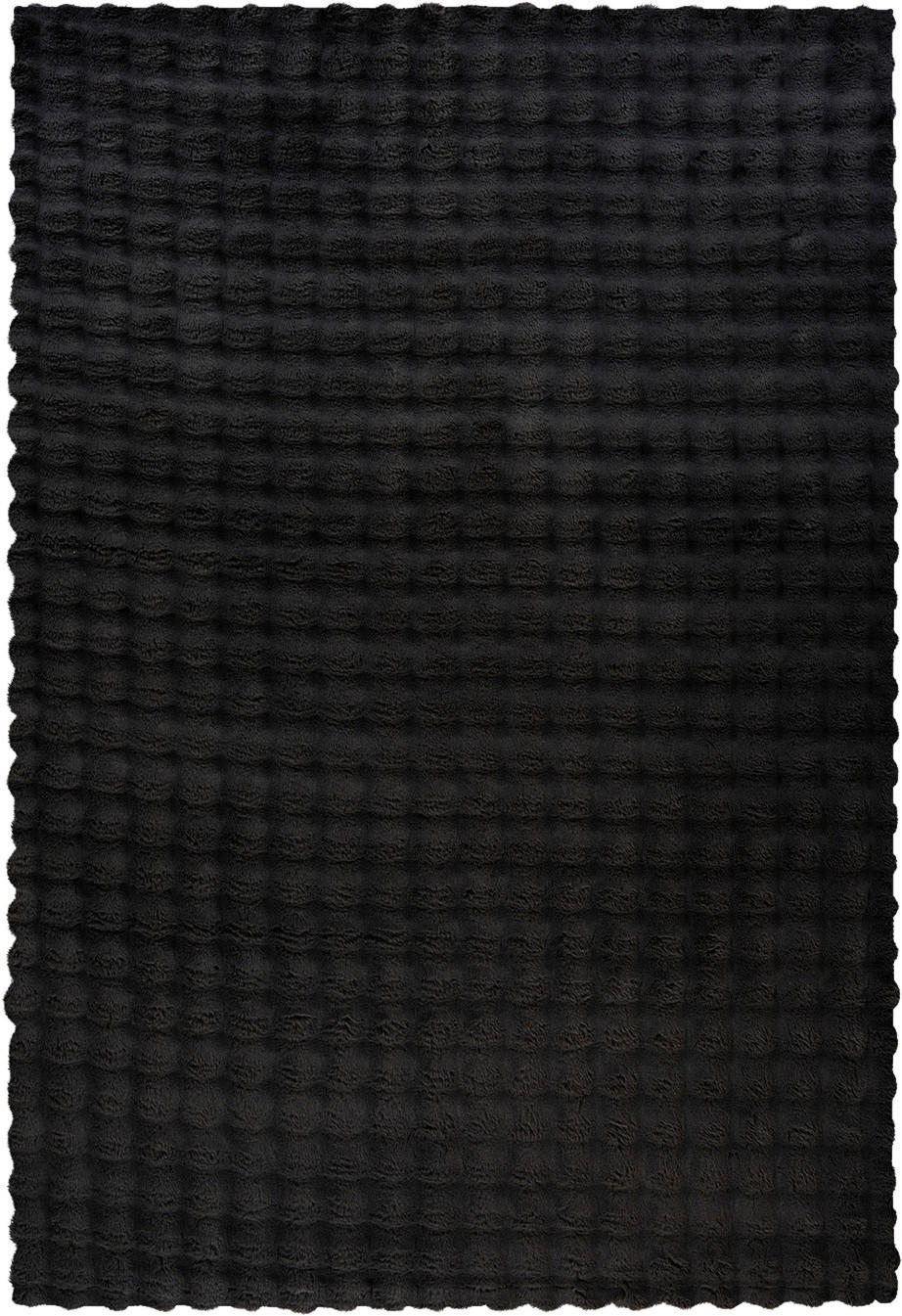 Padiro Hochflorteppich Hailey 125 schwarz B/H/L: ca. 80x3x150 cm Hailey 125 - schwarz (150,00/80,00/3,00cm) - Padiro