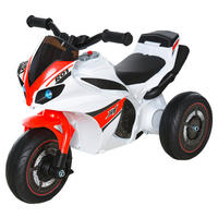 HOMCOM Kinder-Motorrad weiß B/H/L: ca. 39x48x74 cm Rutscherfahrzeug_Motorrad - weiß/rot (74,00/39,00/48,00cm) - HOMCOM