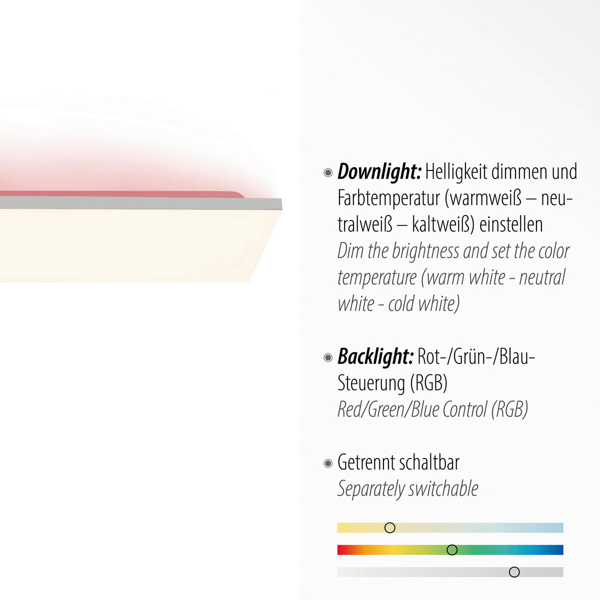 Just Light LED-Deckenleuchte weiß B/H/L: ca. 25x6,2x100 cm 2 Brennstellen LED-Deckenleuchte_Floki - weiß (100,00/25,00/6,20cm) - Just Light