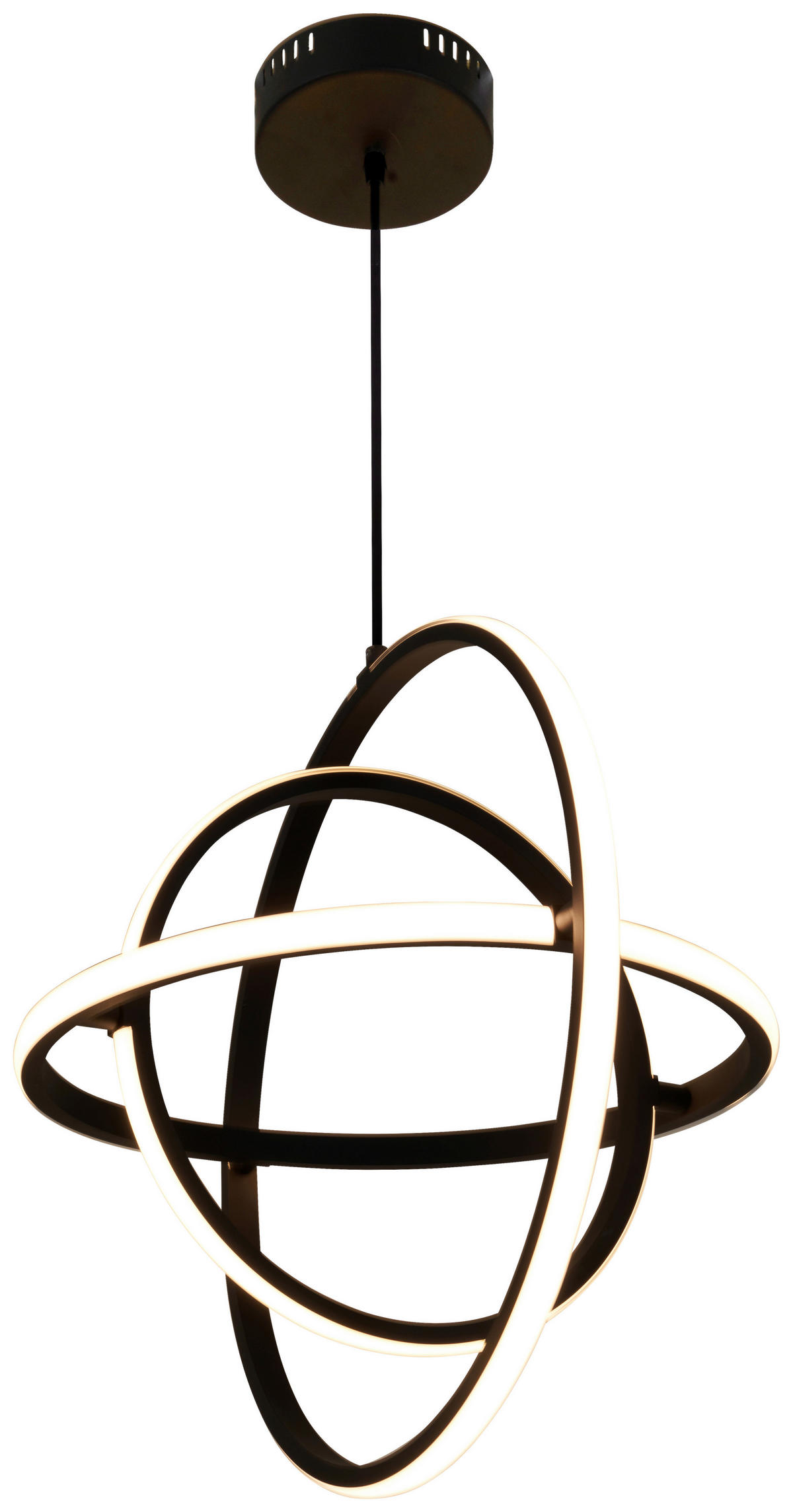 Deckenleuchte schwarz Metall H/D: ca. 120x50 cm GU10 1 Brennstellen LED-Pendelleuchte_Rachel - schwarz (50,00/120,00cm)