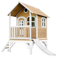 AXI Spielhaus Tom braun B/H/L: ca. 287x231x191 cm Tom - braun/weiß (191,00/287,00/231,00cm) - AXI