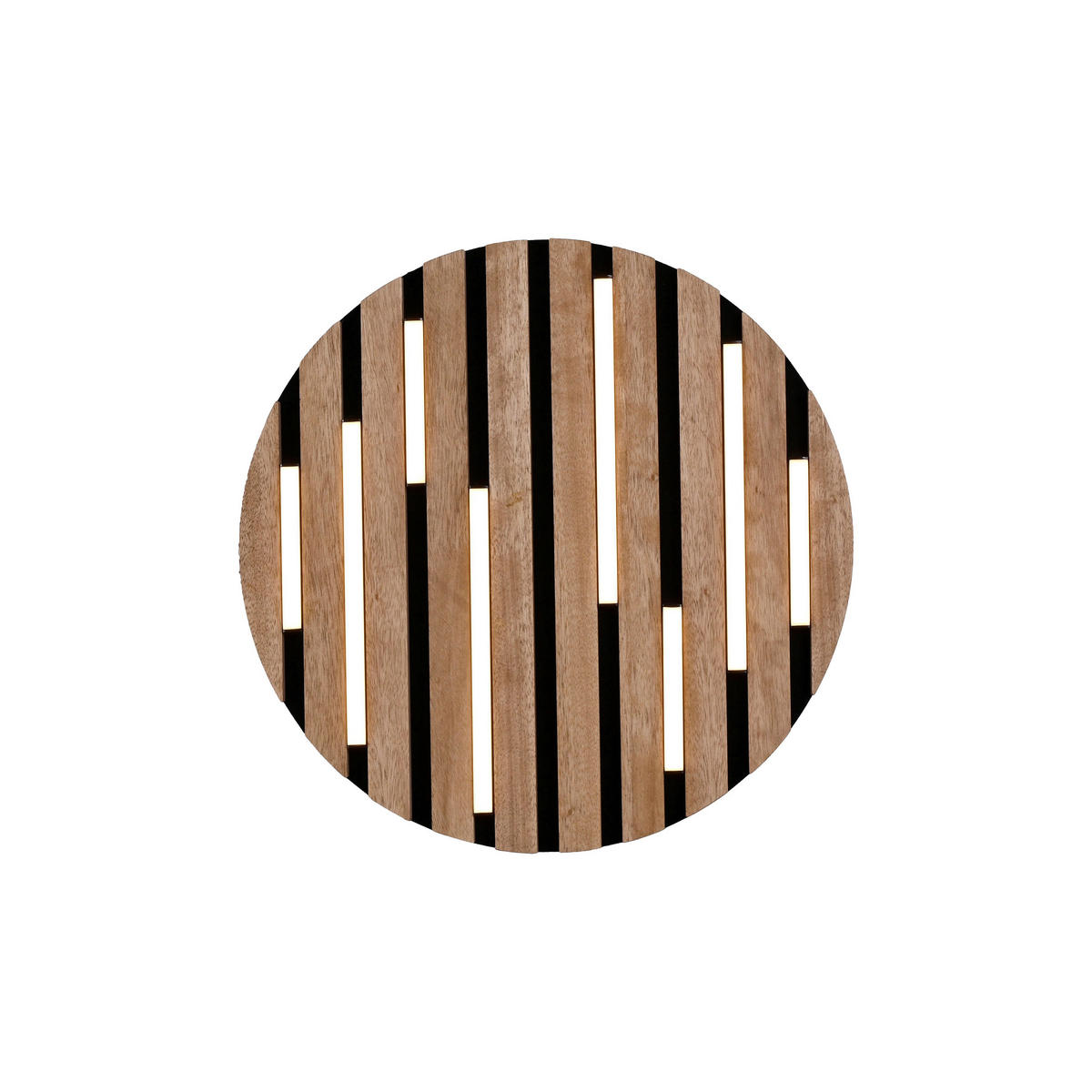 Just Light Deckenleuchte Eiche H/D: ca. 5x38 cm Deckenleuchte_Akustik - Eiche (38,00/5,00cm) - Just Light