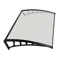 Burtas Vordach Vordach Crocus transparent B/H/L: ca. 120x23x80 cm Crocus - transparent (80,00/120,00/23,00cm) - Burtas Vordach