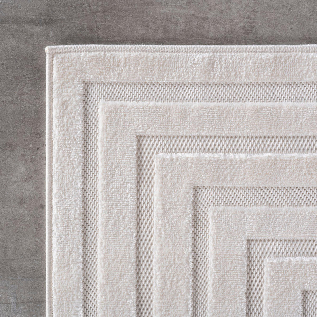 Ayyildiz Kurzflorteppich DOHA creme B/L: ca. 280x370 cm DOHA - creme (280,00/370,00cm) - Ayyildiz