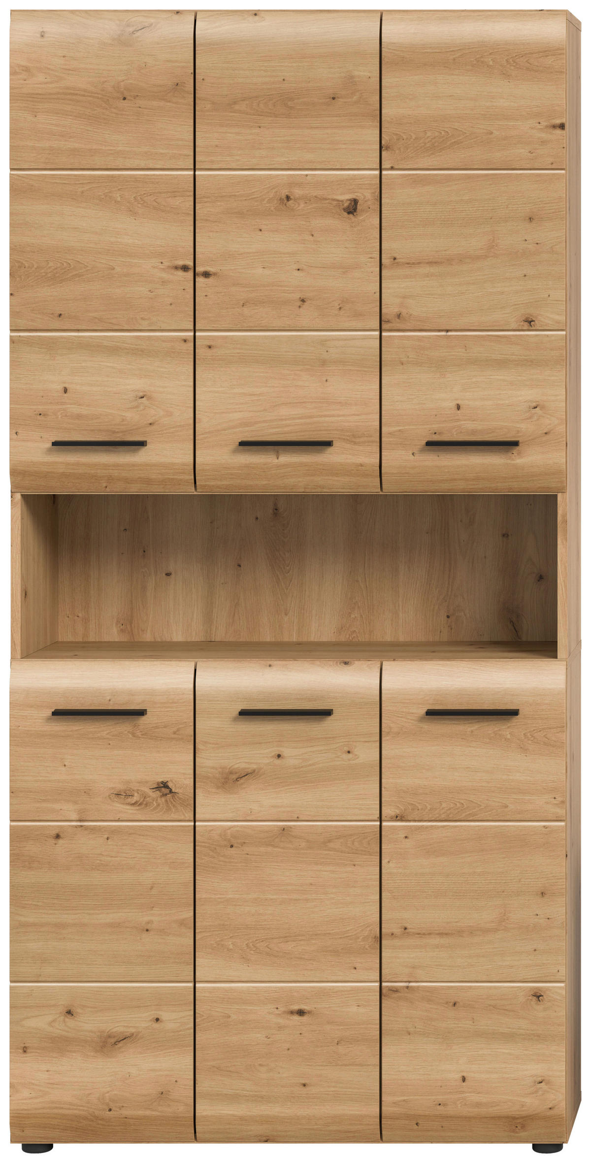 Mehrzweckschrank Ice Artisan Oak Nachbildung B/H/T: ca. 90x185x30 cm Ice - (90,00/185,00/30,00cm) - xonox.home