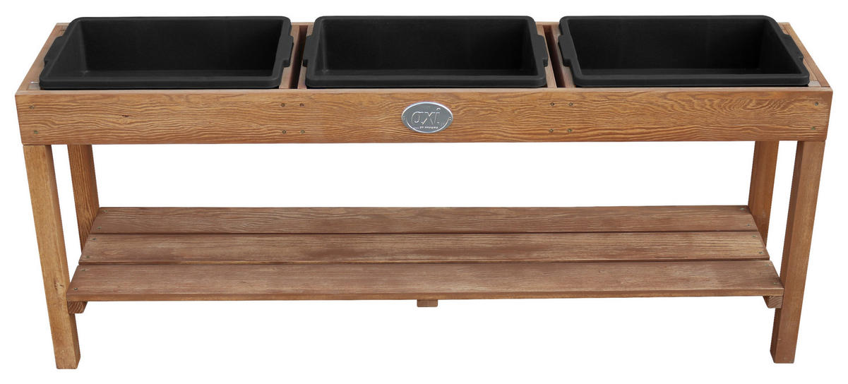 AXI Aktivitäten-Tisch braun B/H/L: ca. 124x50x27 cm Aktivitäten-Tisch - braun/schwarz (27,00/124,00/50,00cm) - AXI