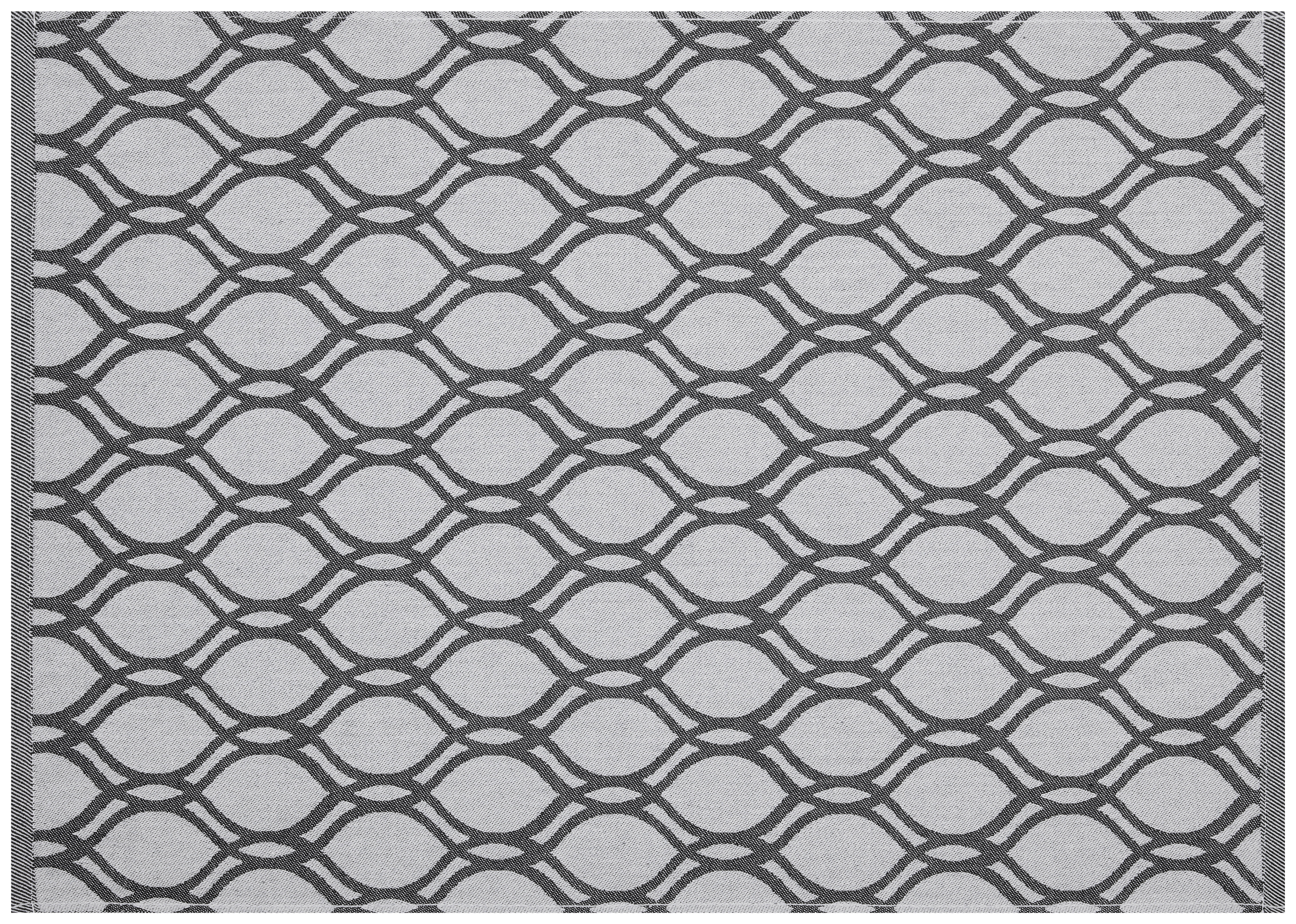 Geschirrtuch Geschirrtuch 50x70cm Ornament - anthrazit (50,00/70,00cm)