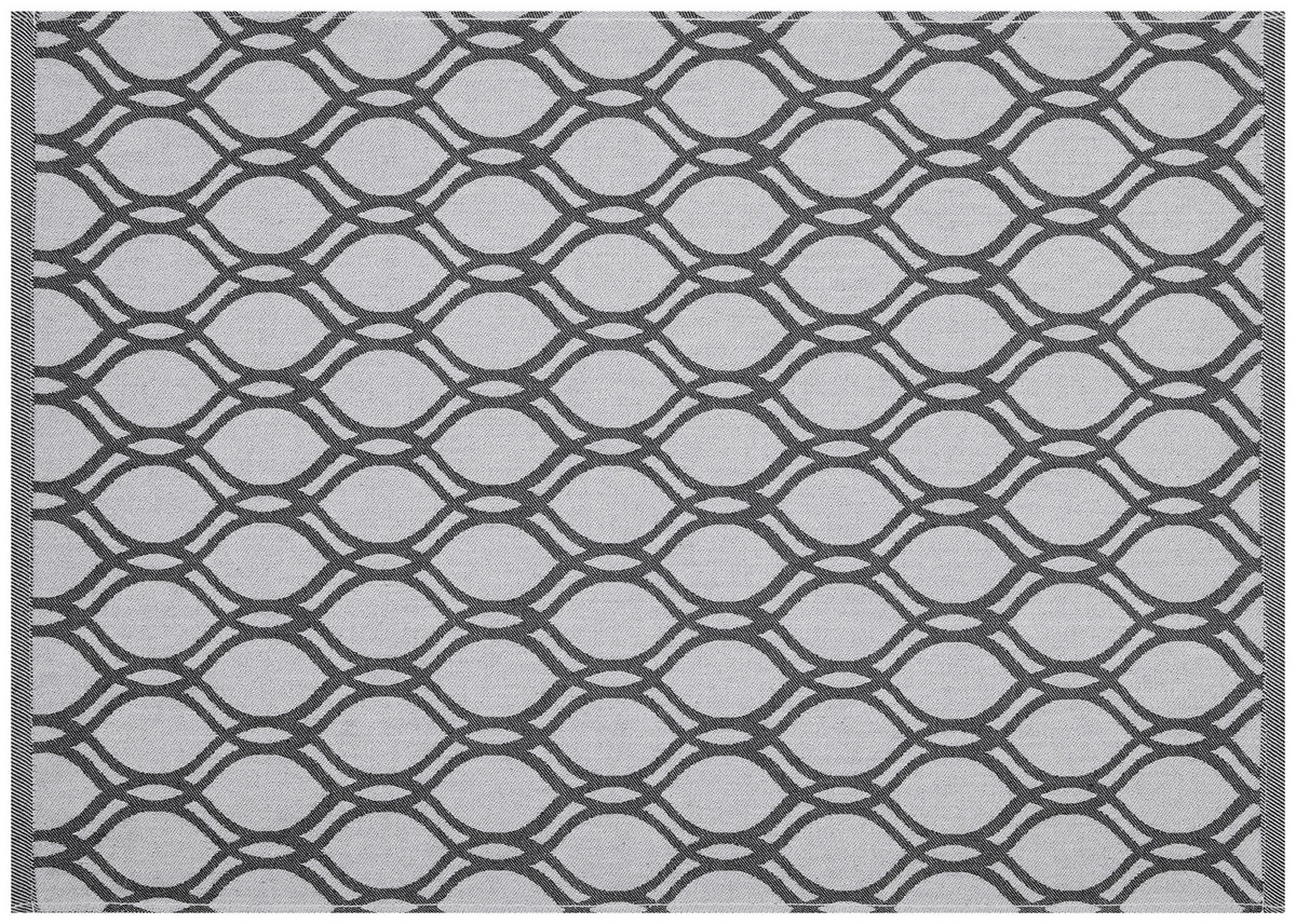 Geschirrtuch Geschirrtuch 50x70cm Ornament - anthrazit (50,00/70,00cm)