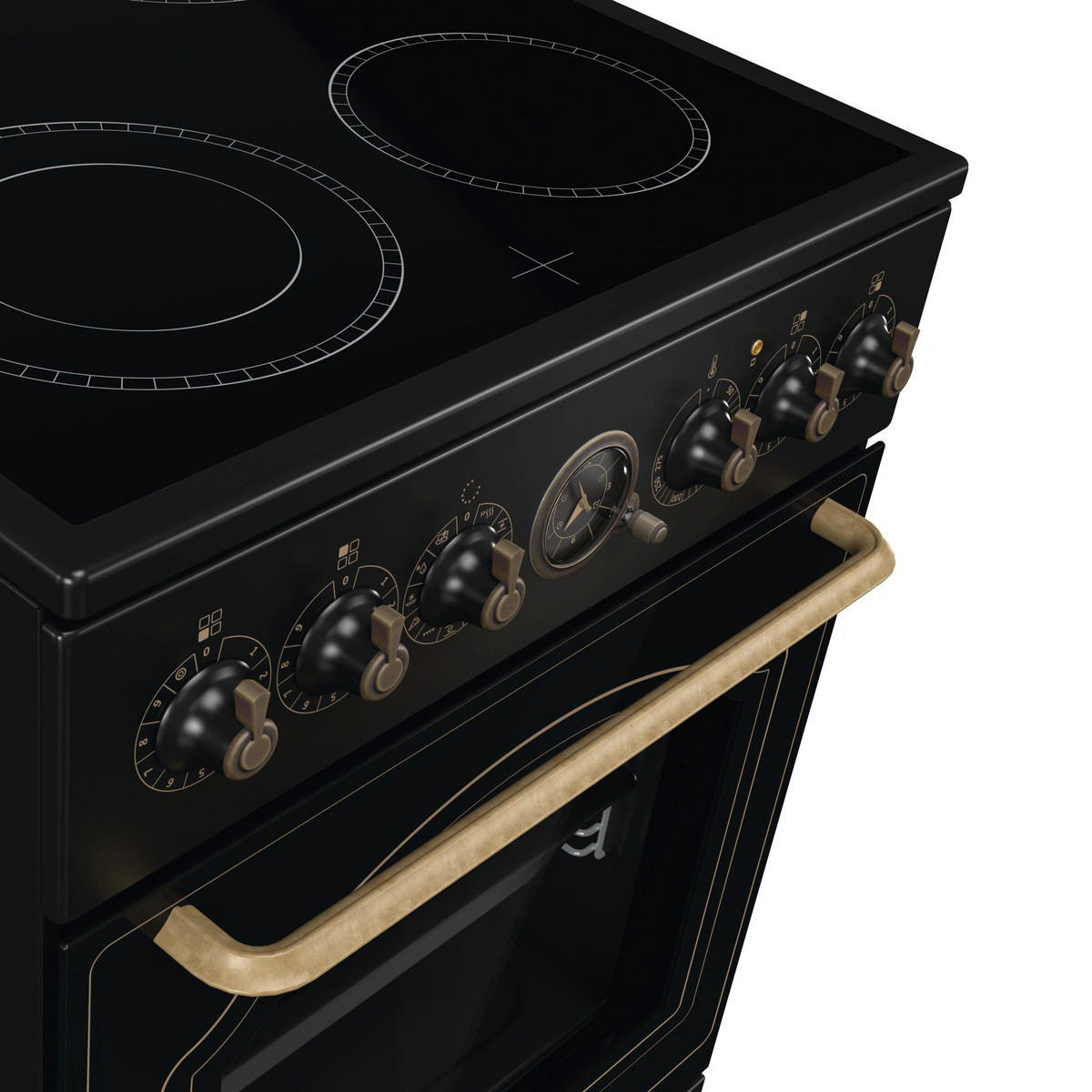 Gorenje Stand-Elektroherd GECS5B70CLB schwarz B/H/T: ca. 50x85x60 cm Stand-Elektroherd GECS5B70CLB - schwarz (50,00/85,00/60,00cm) - Gorenje