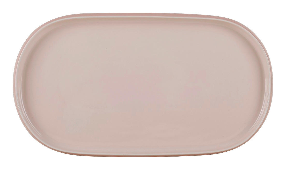 Servierplatte rosa Steinzeug D: ca. 36,4 cm Servierplatte_Modern - rosa (36,40cm)
