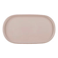 Servierplatte rosa Steinzeug D: ca. 36,4 cm Servierplatte_Modern - rosa (36,40cm)