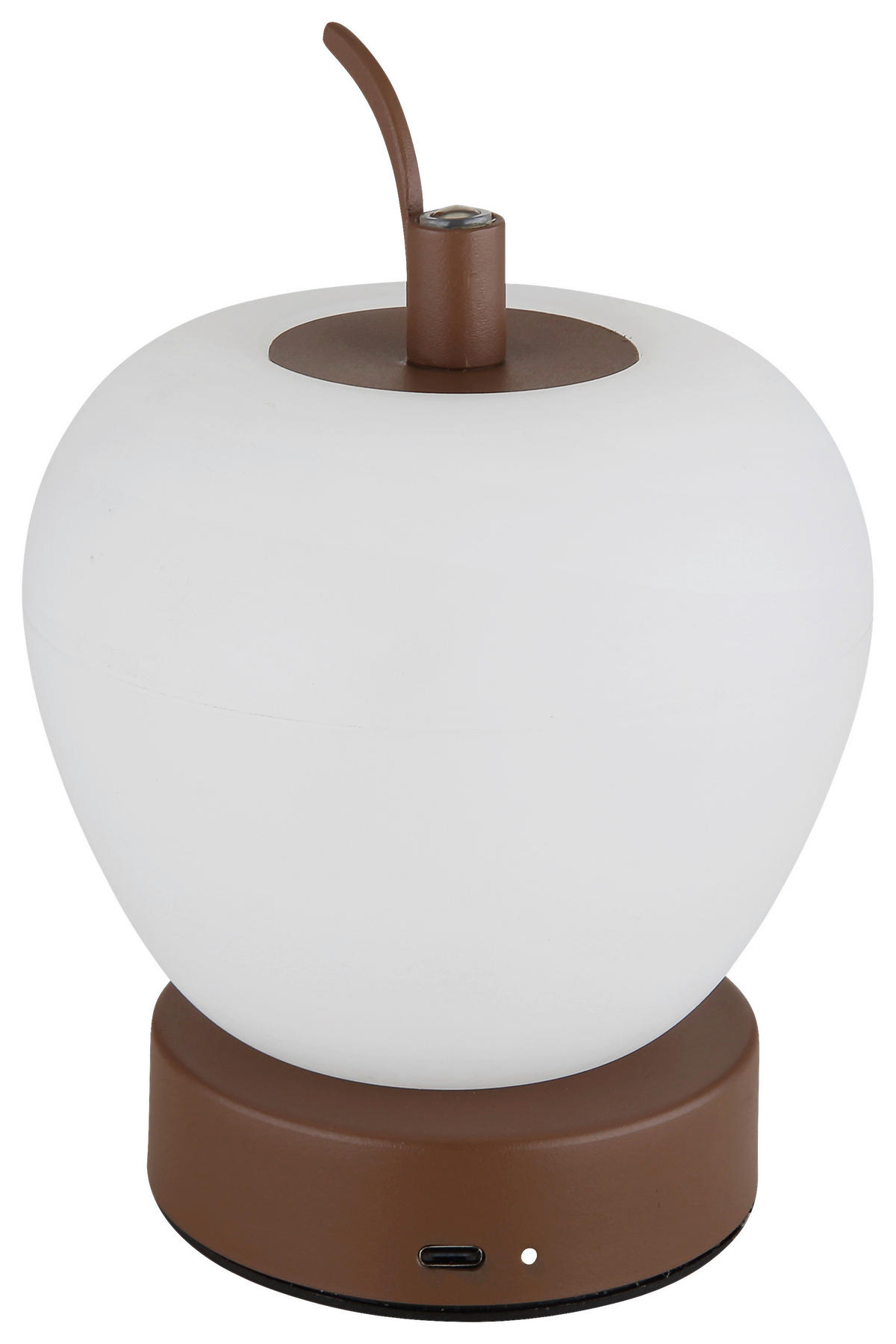 GLOBO LED-Tischleuchte braun Metall Kunststoff H/D: ca. 16,5x12 cm EVALINA - braun (12,00/16,50cm) - GLOBO