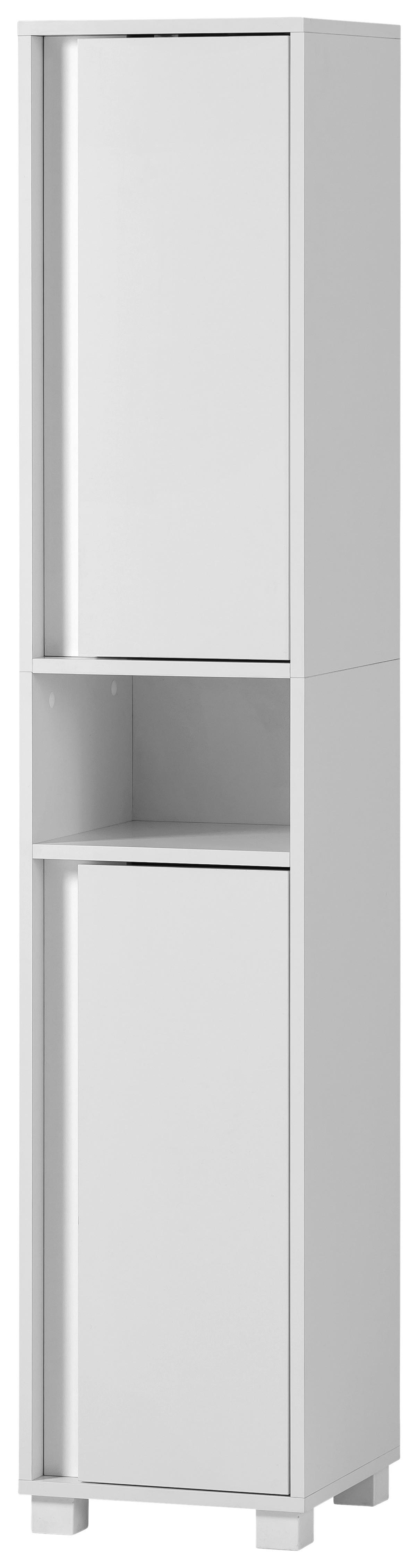 Hochschrank Dex weiß matt B/H/T: ca. 32,6x164,7x33 cm Dex - weiß (32,60/164,70/33,00cm) - Möbelpartner